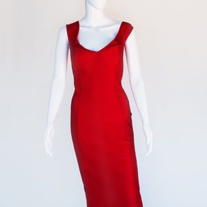 Red Bodycon Cocktail Dress